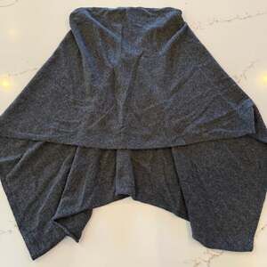 Claudia Nichole 100% Cashmere Knit Wrap Shrug Bolero Gray One Size